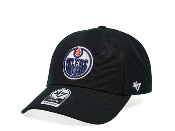 47Brand-Edmonton-Oilers-Classic-Svart-Strapback-Kepsar1