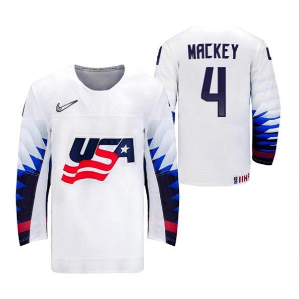 Connor-Mackey-USA-2021-IIHF-World-Championship-White-Home-Jersey