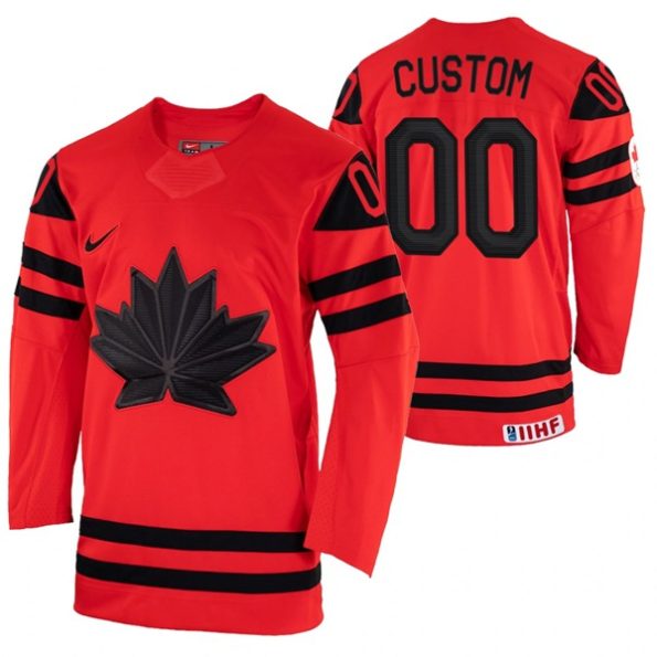 Custom-Canada-Hockey-2022-IIHF-World-Championship-Red-Away-Jersey