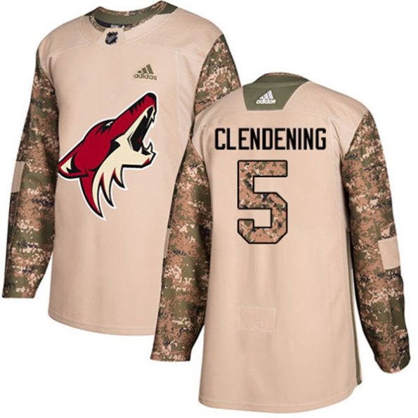 Men-s-Arizona-Coyotes-Adam-Clendening-NO.5-Authentic-Camo-Veterans-Day-Practice