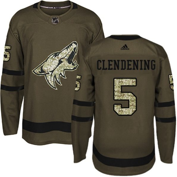 Men-s-Arizona-Coyotes-Adam-Clendening-NO.5-Authentic-Green-Salute-to-Service