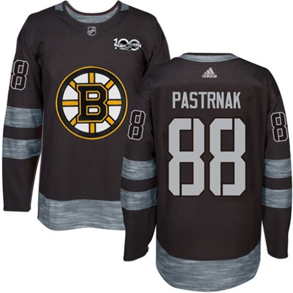 Men-s-Boston-Bruins-David-Pastrnak-NO.88-Authentic-Black-1917-2017-100th-Anniversary