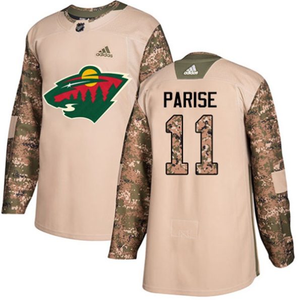 Men-s-Minnesota-Wild-Zach-Parise-NO.11-Authentic-Camo-Veterans-Day-Practice