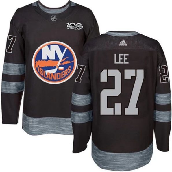 Men-s-NHL-New-York-Islanders-Anders-Lee-27-1917-2017-100th-Anniversary-Black-Authentic