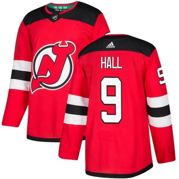 Men-s-New-Jersey-Devils-Taylor-Hall-NO.9-Red-Authentic