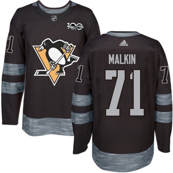 Men-s-Pittsburgh-Penguins-Evgeni-Malkin-NO.71-Authentic-Black-1917-2017-100th-Anniversary