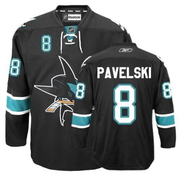 Men-s-San-Jose-Sharks-Joe-Pavelski-NO.8-Reebok-Black-Third