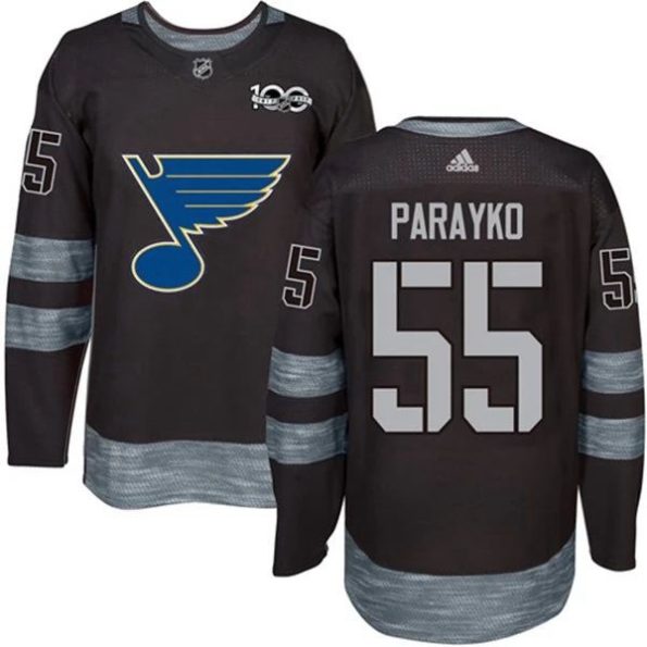 Men-s-St.-Louis-Blues-Colton-Parayko-55-1917-2017-100th-Anniversary-Black-Authentic