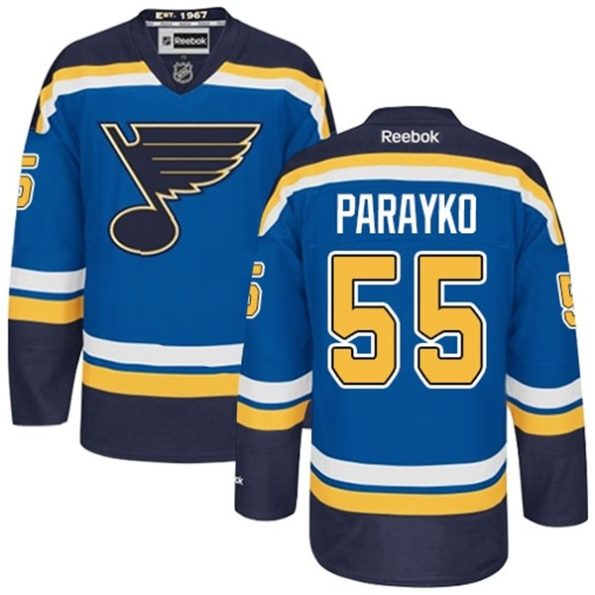 Men-s-St.-Louis-Blues-Colton-Parayko-55-Reebok-Blue