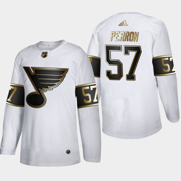 Men-s-St.-Louis-Blues-David-Perron-NO.57-Golden-Edition-White-Authentic