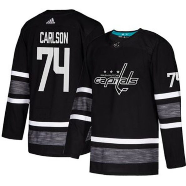 NHL-Capitals-NO.74-John-Carlson-Black-2019-All-Star-Hockey-Jersey