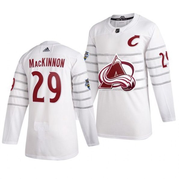 NHL-Men-s-AvalancheNO.29-Nathan-MacKinnon-White-2020-All-Star-Game