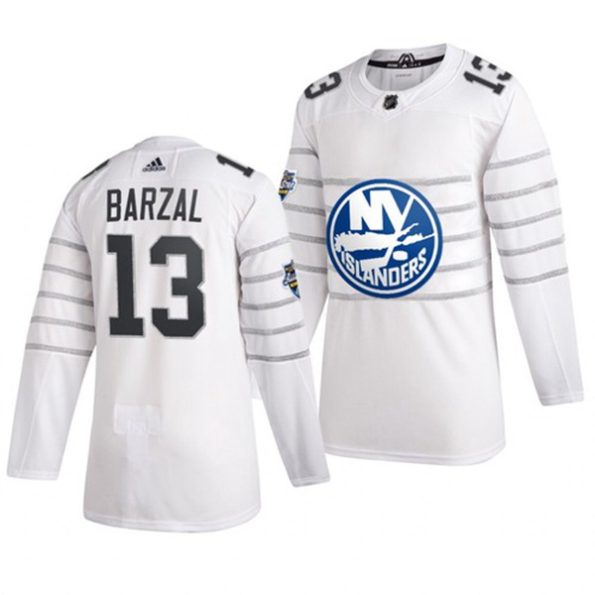 NHL-Men-s-IslandersNO.13-Mathew-Barzal-White-2020-All-Star-Game-Jersey