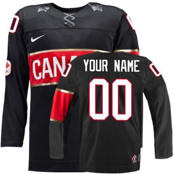 Olympic-Hockey-Premier-Black-Customized-Nike-Team-Canada-Third-2014