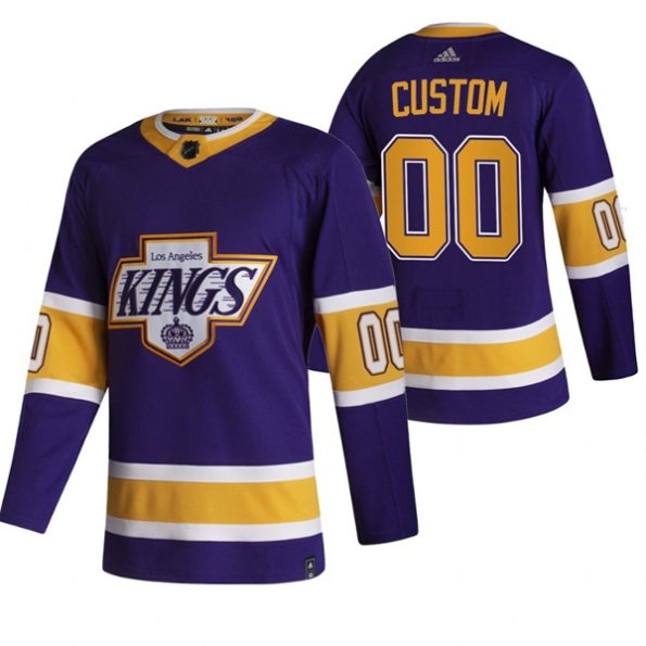 Troja-med-eget-tryck-Los-Angeles-Kings-2021-Reverse-Retro-Authentic-Purple