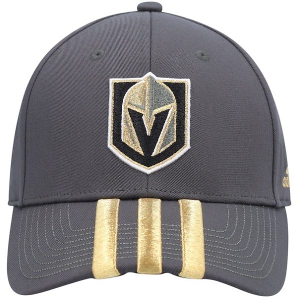 Vegas-Golden-Knights-Locker-Room-Three-Stripe-Justerbar-Keps-Charcoal.3