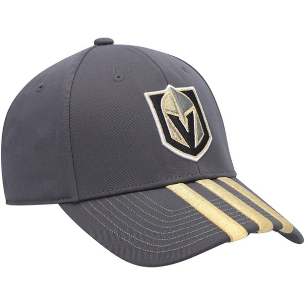 Vegas-Golden-Knights-Locker-Room-Three-Stripe-Justerbar-Keps-Charcoal.4