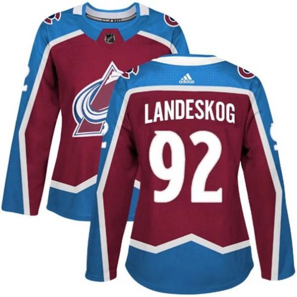 Womens-Colorado-Avalanche-Gabriel-Landeskog-92-Burgundy-Red-Authentic