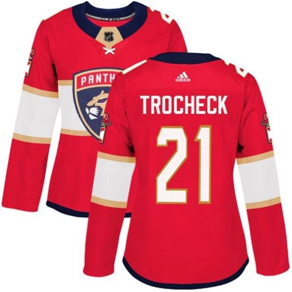 Womens-Florida-Panthers-Vincent-Trocheck-21-Red-Authentic