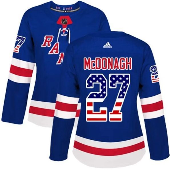 Womens-New-York-Rangers-Ryan-McDonagh-27-Blue-USA-Flag-Fashion-Authentic