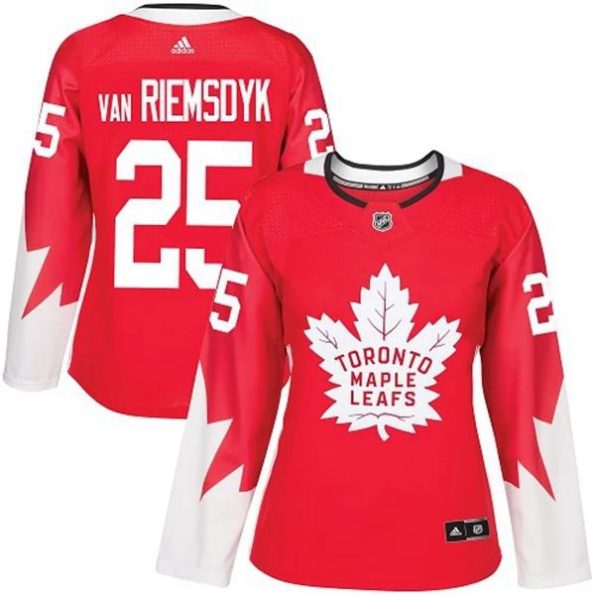 Womens-Toronto-Maple-Leafs-James-Van-Riemsdyk-25-Red-Alternate-Authentic-Alternate