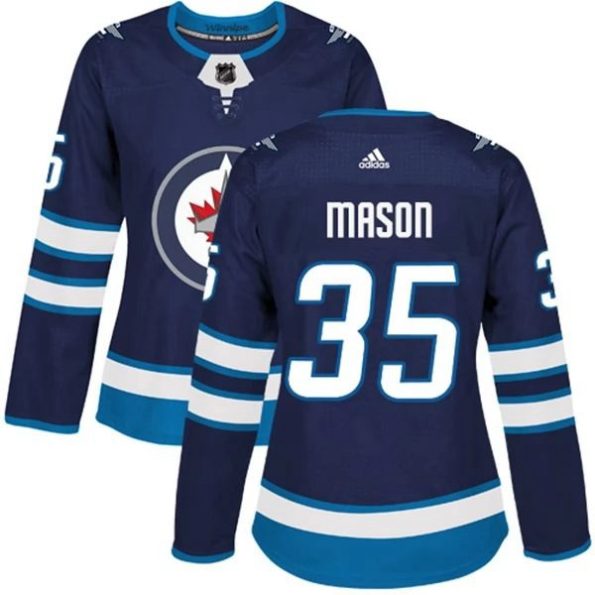 Womens-Winnipeg-Jets-Steve-Mason-35-Navy-Authentic