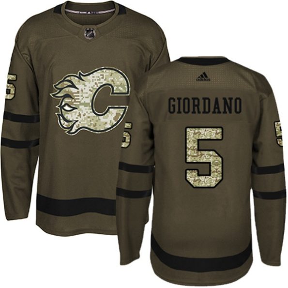 Youth-Calgary-Flames-Mark-Giordano-NO.5-Authentic-Green-Salute-to-Service