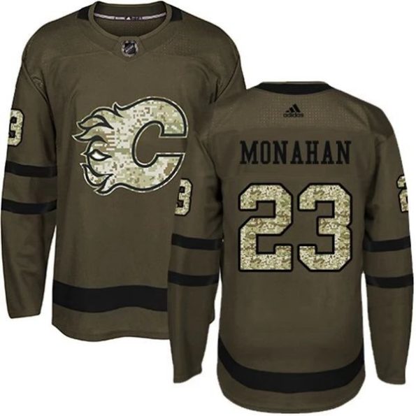 Youth-Calgary-Flames-Sean-Monahan-NO.23-Camo-Green-Authentic