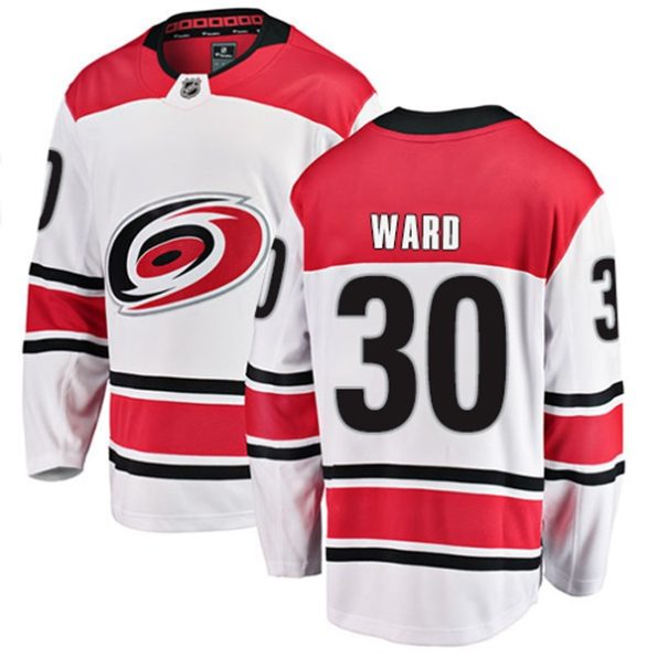 Youth-Carolina-Hurricanes-Cam-Ward-NO.30-Breakaway-White-Fanatics-Branded-Away