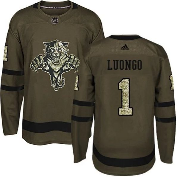 Youth-Florida-Panthers-Roberto-Luongo-1-Camo-Green-Authentic