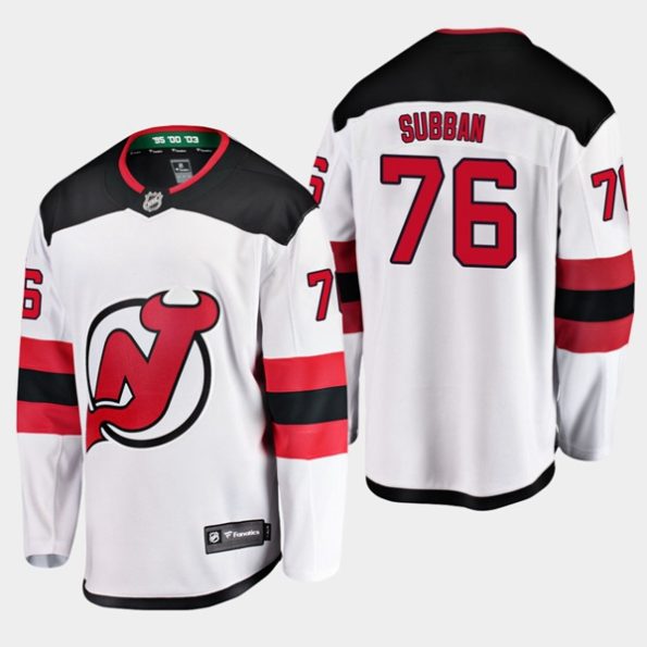 Youth-New-Jersey-Devils-P.K.-Subban-NO.76-White-Away-Breakaway-Player