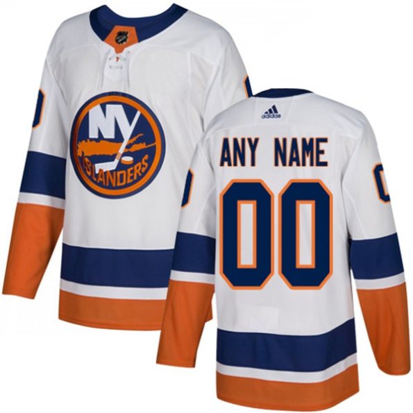 Youth-New-York-Islanders-Customized-Away-White-Authentic