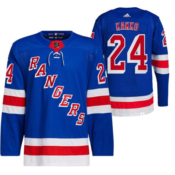 Youth-New-York-Rangers-Kaapo-Kakko-NO.24-Home-Blue-2021-22-Primegreen-Authentic