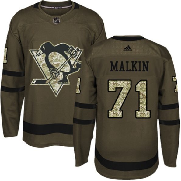 Youth-Pittsburgh-Penguins-Evgeni-Malkin-NO.71-Authentic-Green-Salute-to-Service