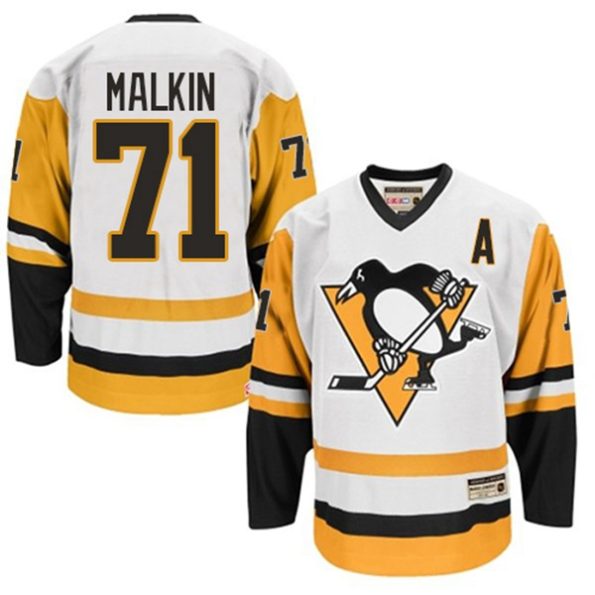 Youth-Pittsburgh-Penguins-Evgeni-Malkin-NO.71-Authentic-Throwback-White-CCM