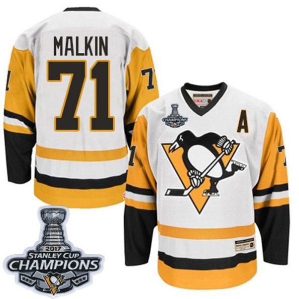 Youth-Pittsburgh-Penguins-Evgeni-Malkin-NO.71-Authentic-Throwback-White-CCM-Stanley-Cup-Champions