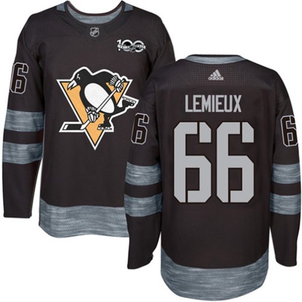 Youth-Pittsburgh-Penguins-Mario-Lemieux-NO.66-Authentic-Black-1917-2017-100th-Anniversary