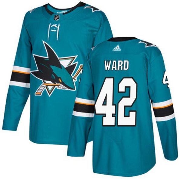 Youth-San-Jose-Sharks-Joel-Ward-NO.42-Authentic-Teal-Green-Home