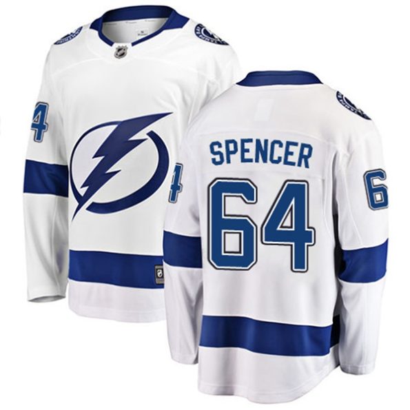 Youth-Tampa-Bay-Lightning-Matthew-Spencer-NO.64-Breakaway-White-Fanatics-Branded-Away