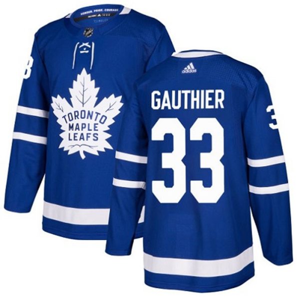 Youth-Toronto-Maple-Leafs-Frederik-Gauthier-NO.33-Authentic-Royal-Blue-Home